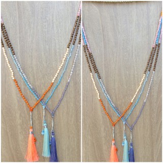 fashion necklace women accessories tassels mix beads wholesale price